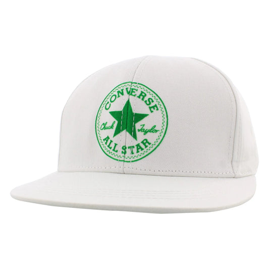 Unisex White/Green 100% Snapback Cap For Men Women