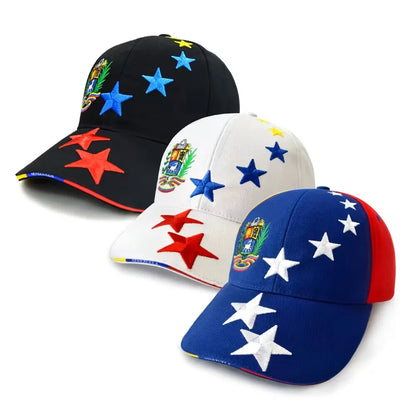 Baseball Cap Embroidery 7 Stars Logo Venezuelan Sports Cap Women Men Hats