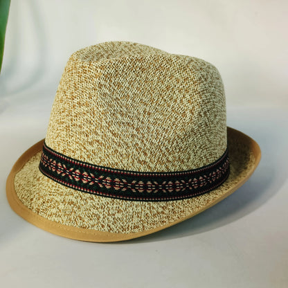 Vintage British Trilby Straw Hat Men's Summer