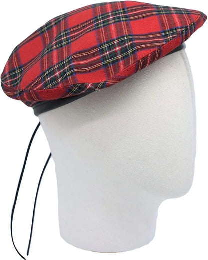 Scottish Highland Glengarry Hat Cotton Fabric Common Image Beret Hat