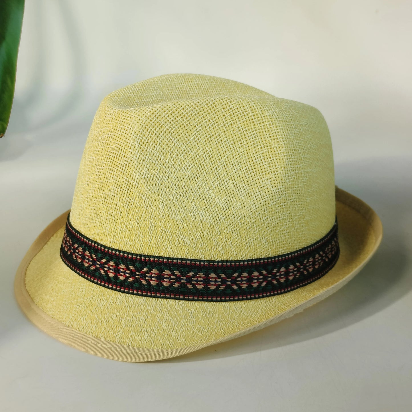 Vintage British Trilby Straw Hat Men's Summer