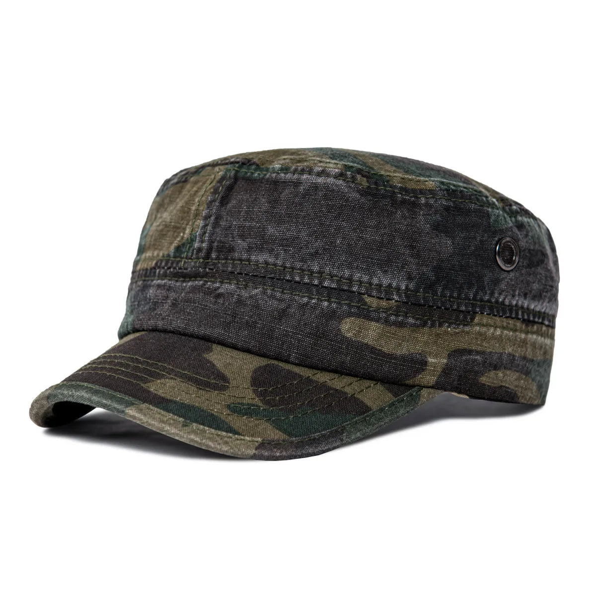 Washed Cotton Military Cadet Army Caps For Men Unique Design Adjustable