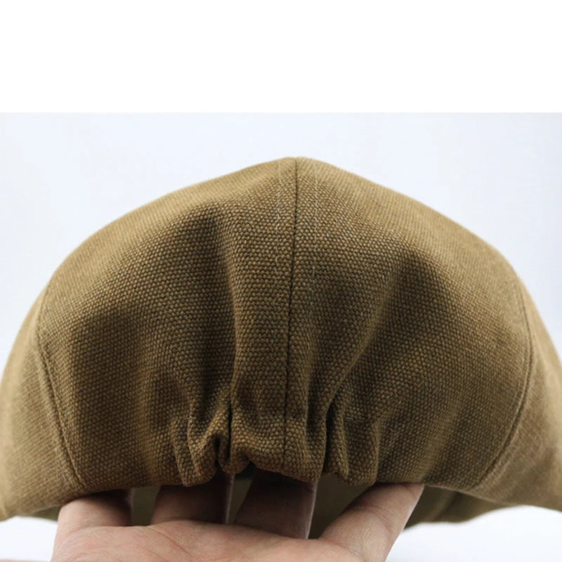 Brand Canvas Newsboy Caps Men High Quality Flat Caps