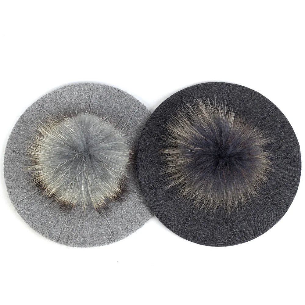 Fashion Elegant Sweet Women Beret Warm Winter Autumn Hat Lovely Ladies Party Hats