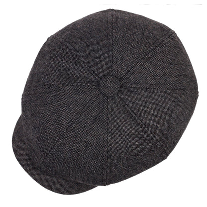 Men Casual Newsboy Hat Peaky Spring Autumn Diamond Check Retro Beret Hat