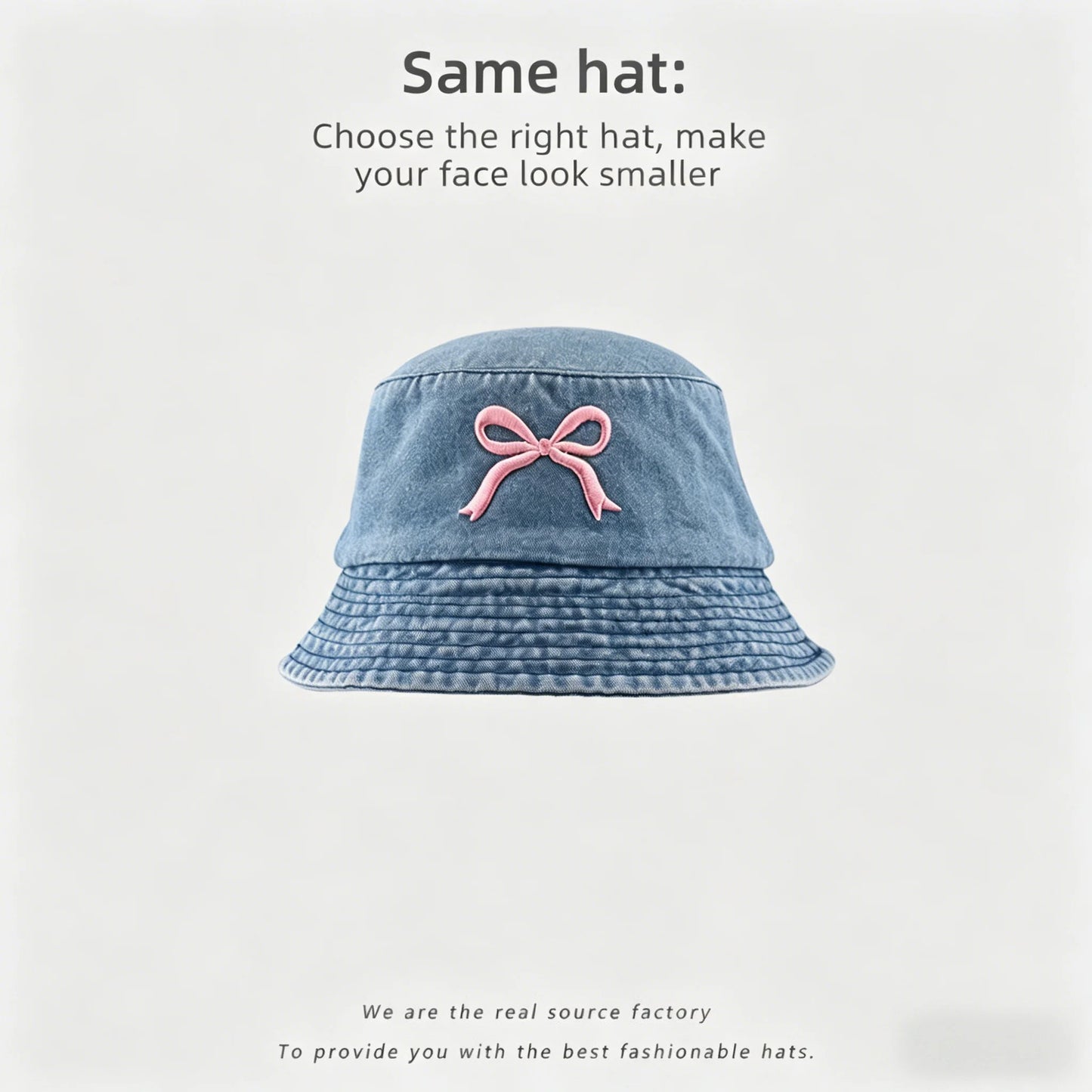 Cotton Canvas 6-Panel Cowboy Bucket Hat