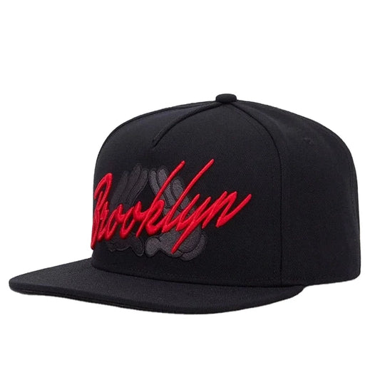 Customized Logo Fashion Designer Letter Brooklyn Black Hip Hop