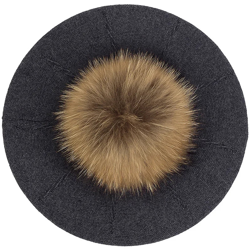 Fashion Elegant Sweet Women Beret Warm Winter Autumn Hat Lovely Ladies Party Hats