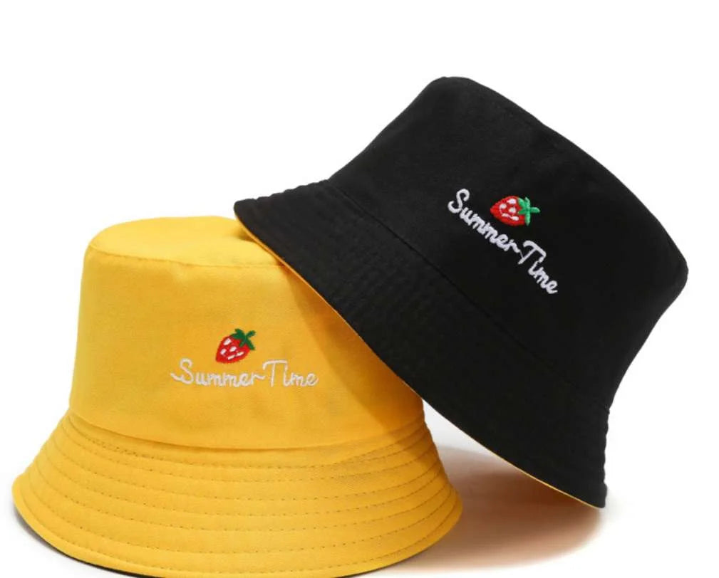 Double-Sided Yellow Duck Bucket Hats