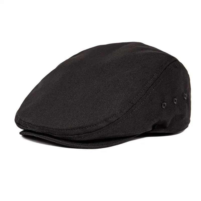 Airhole Flat Cap Men Cotton Driver Hat