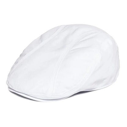 Twill New Flat Cap Men 100% Cotton Ivy Caps Golf Baker Boy Hat