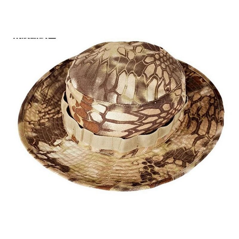 Tactical Hat Camouflage Fishing Cap Outdoor Sport Sun Bucket Cap Outdoor