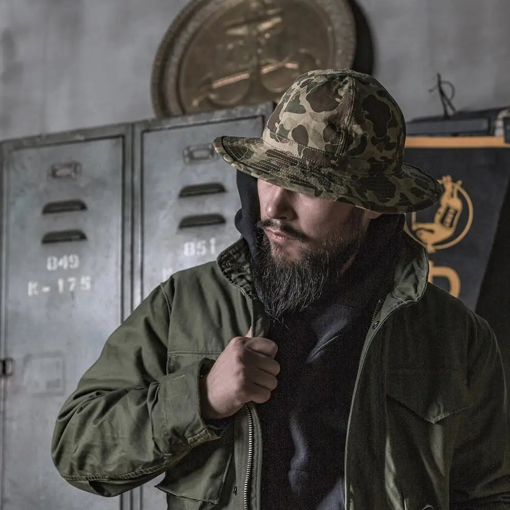 Rugged Bronson 1930s Daisy Mae Denim Bucket Hat