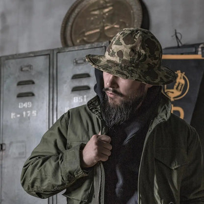Rugged Bronson 1930s Daisy Mae Denim Bucket Hat