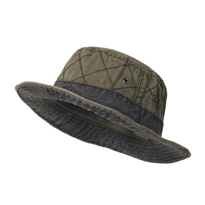 Summer Bucket Hats Men Women Washed Cotton Panama Hat