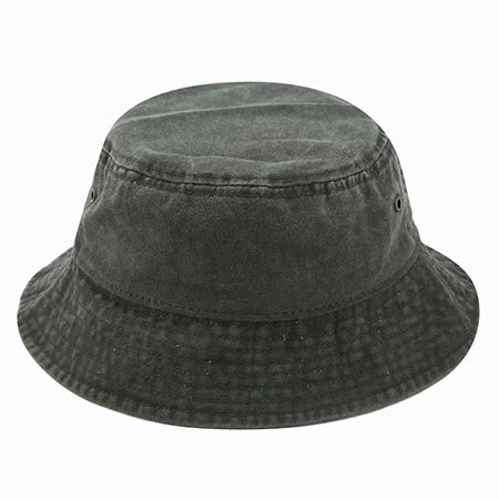 2025 New Fisherman Hat Vintage Denim Bucket Hats Outdoor Men Women Washed Cotton