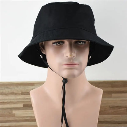 Men Large Size Fisherman Hat Pure Cotton Sun Cap Male Bucket Hat Big Head Man