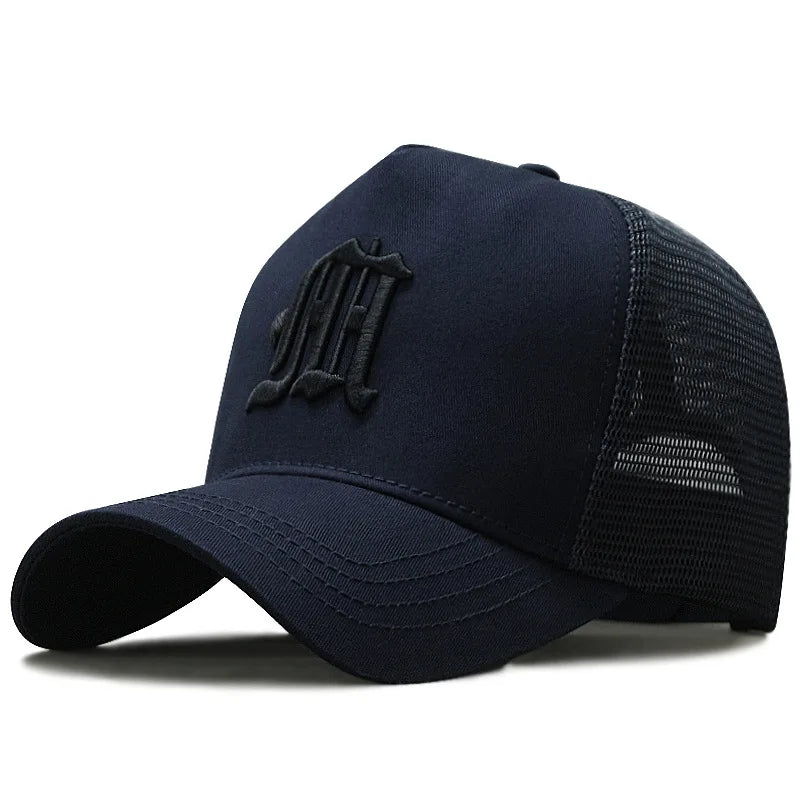 56-60CM 61-68cm Big Head Man Plus Size Baseball Cap Men Summer 100% Cotton Mesh
