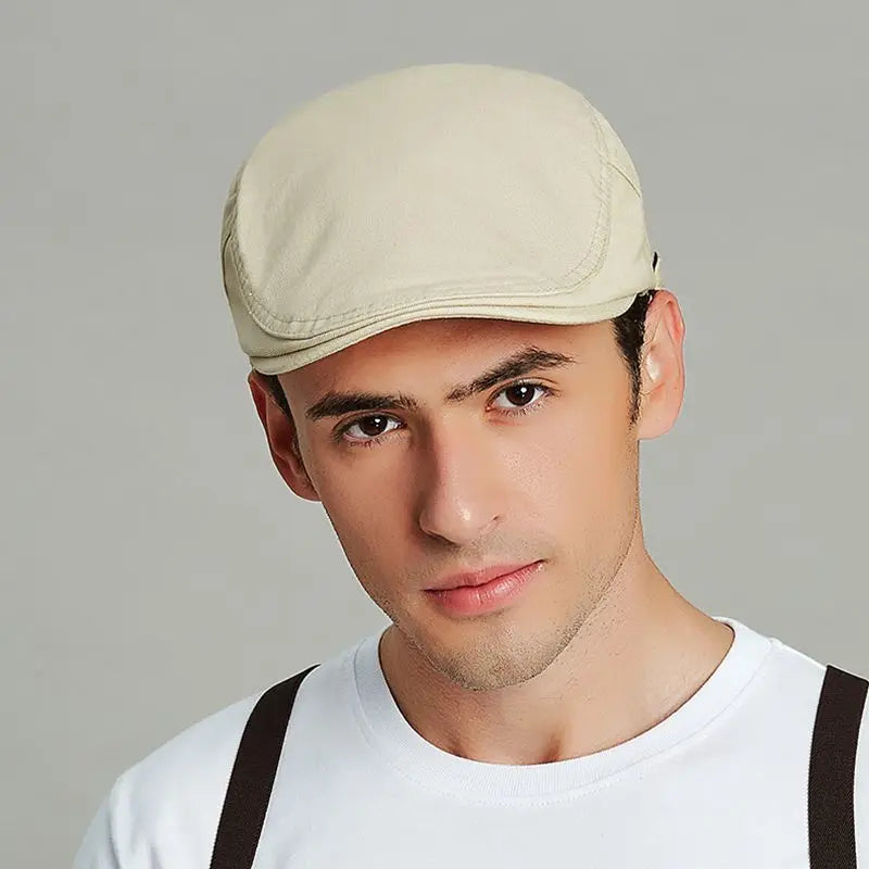 Men's British Ivy Cap Fashion Big Head Men