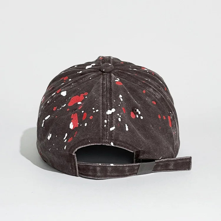 Painting Printing Baseball Cap Cool Stylish Design Stone Washed Dad Caps