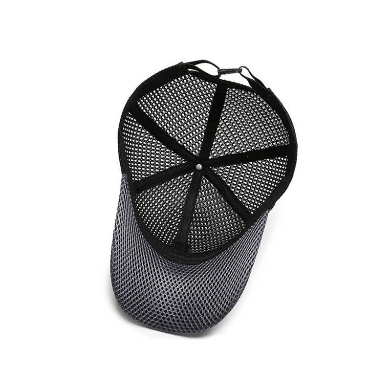 Men's Mesh Baseball Cap Breathable Summer Caps