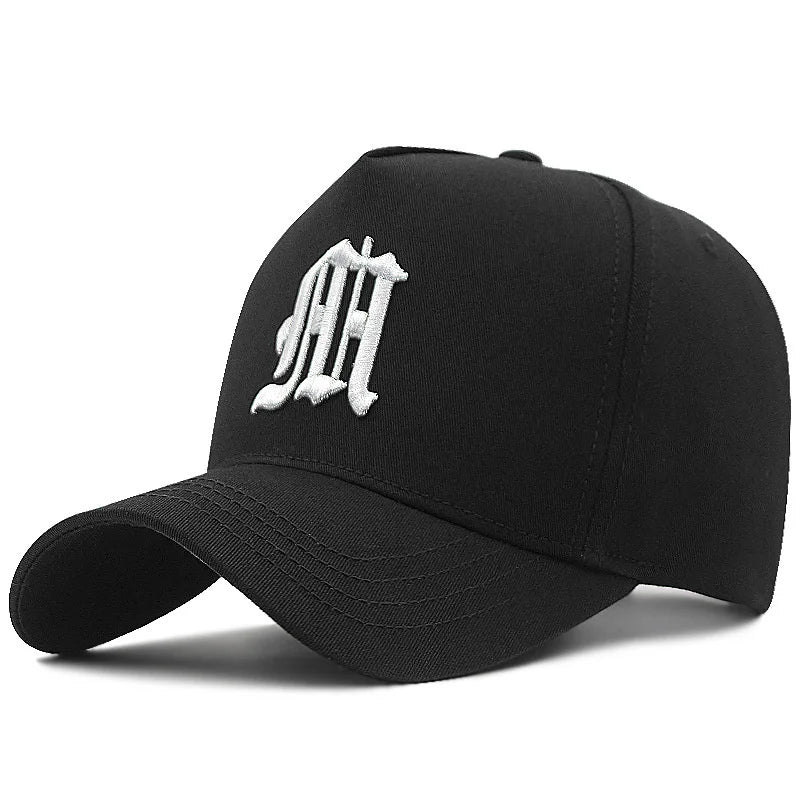 5 Panel Baseball Cap Male Cotton Sun Caps Hiphop Hat Big Size Sport Hats