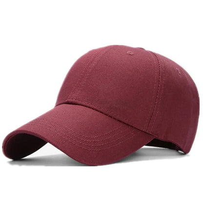 Unisex 100% Cotton Cap High Quality Solid Simple Color Hard Top Baseball Cap Men Women