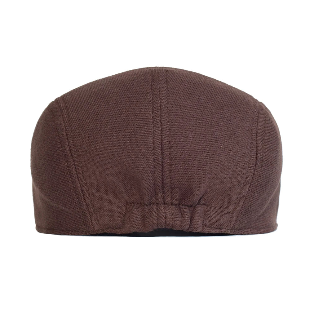 Cotton Newsboy Caps Men Women Hat Soft Casual Beret Solid Unisex Retro Hat
