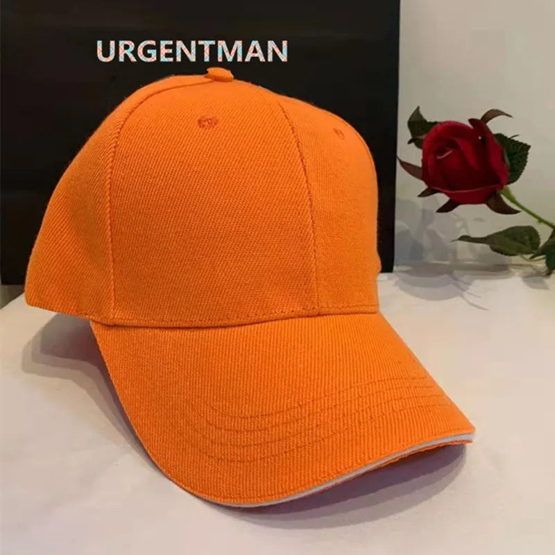 Unisex Cap Casual Acrylic Plain Baseball Cap For Women Men