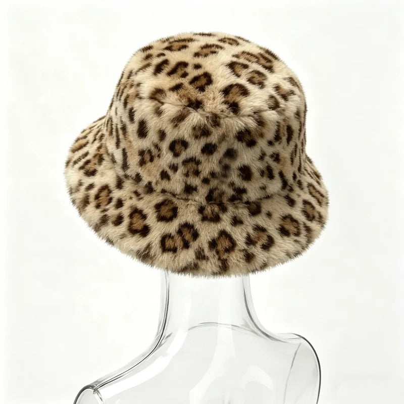 Outdoor Breathable Warm Windproof Faux Fur Fisherman Bucket Hat