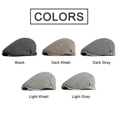 Retro Newsboy Cap Men Autumn Winter