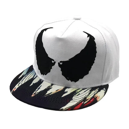 Large Eyes Prints Embroidery Wing Pattern Venom Unisex Hip Hop Caps