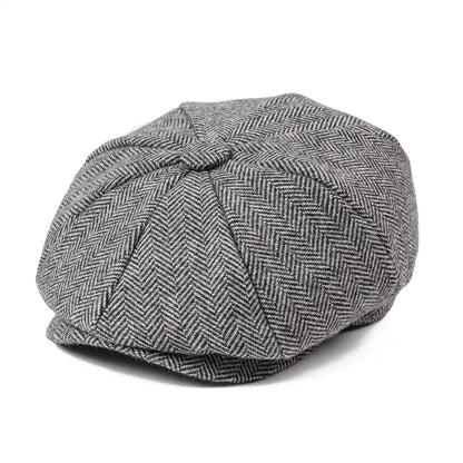 Kids Newsboy Caps Small Size Boy Woolen Tweed Flat Cap