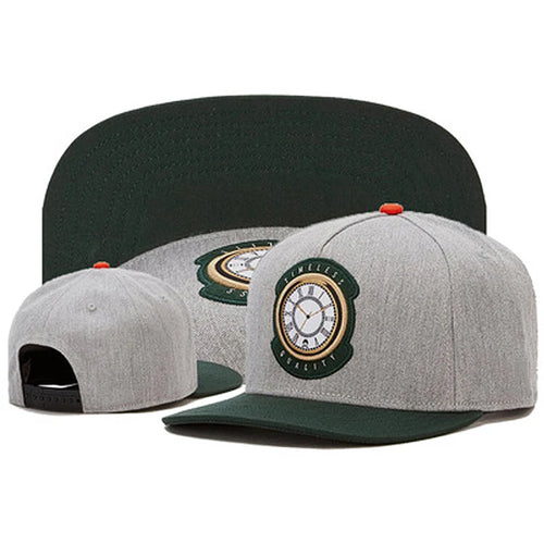 Fashion Fastball Cap Hip Hop Baseball Cap Clock Embroidery Hat