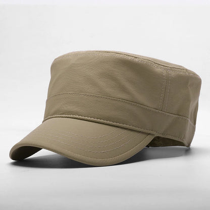 Big Head Man Large Size Pure Cotton Army Flat Cap