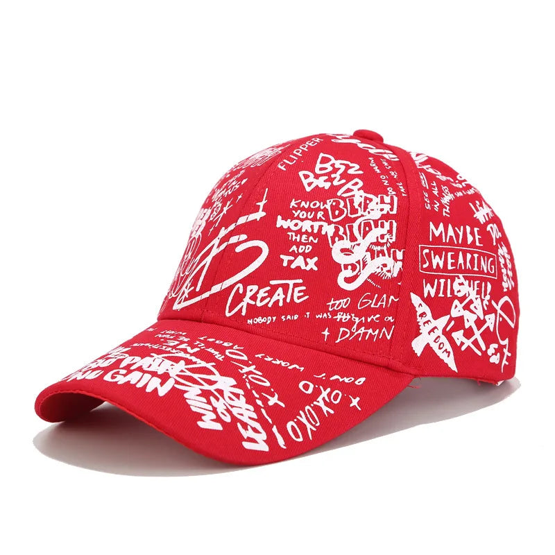 Korean Version of The Graffiti Personality Baseball Hat Tide Men and Women