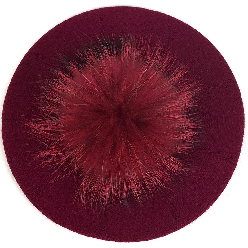 Fashion Elegant Sweet Women Beret Warm Winter Autumn Hat Lovely Ladies Party Hats