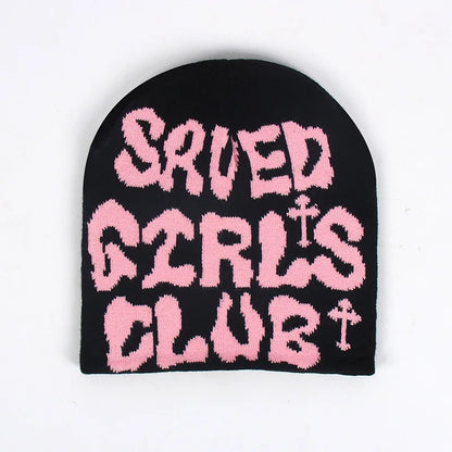 Y2k Uanged Acrylic Jacquard Woolen Beanie Cold Hat