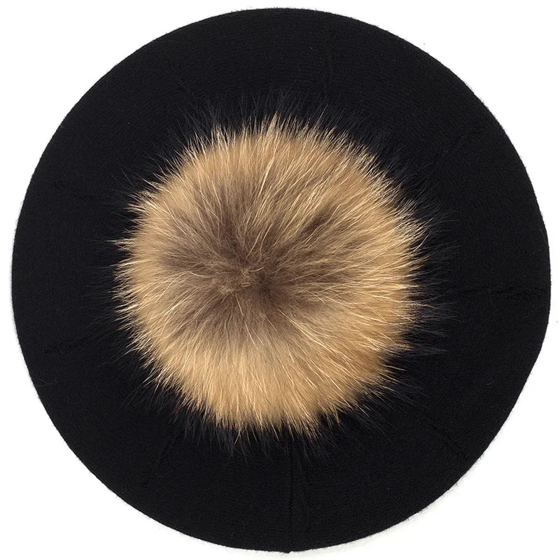 Fashion Elegant Sweet Women Beret Warm Winter Autumn Hat Lovely Ladies Party Hats
