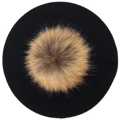Fashion Elegant Sweet Women Beret Warm Winter Autumn Hat Lovely Ladies Party Hats