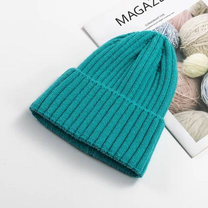Soft Winter Beanie Knitted Cap Adults