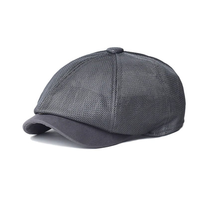 Summer Mesh Newsboy Caps Breathable Casual Outdoor Retro Beret