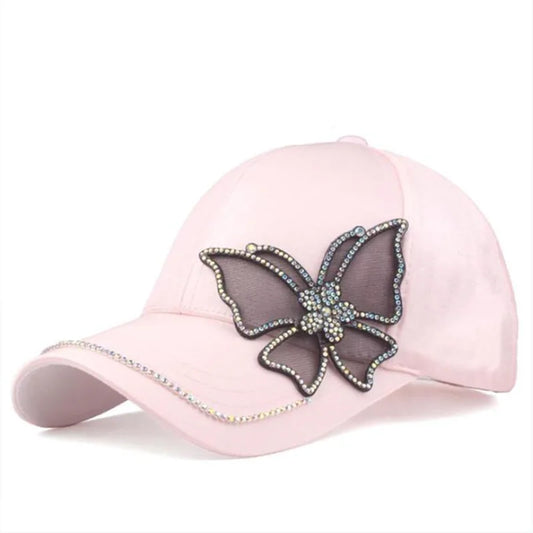 2020 New Fashion Black Butterfly Baseball Cap