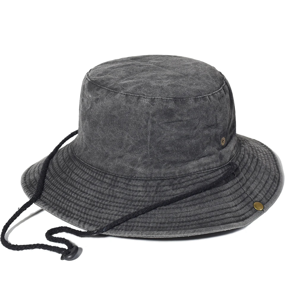 Fishing Hiking Sun Hat Men Women Boonie Hat Wide Brim Bucket Hat