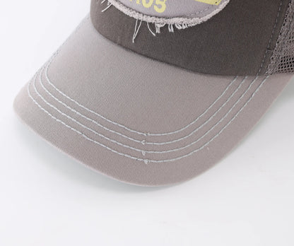 Men's Women Vintage Fashion Adjustable Mesh Trucker Hat