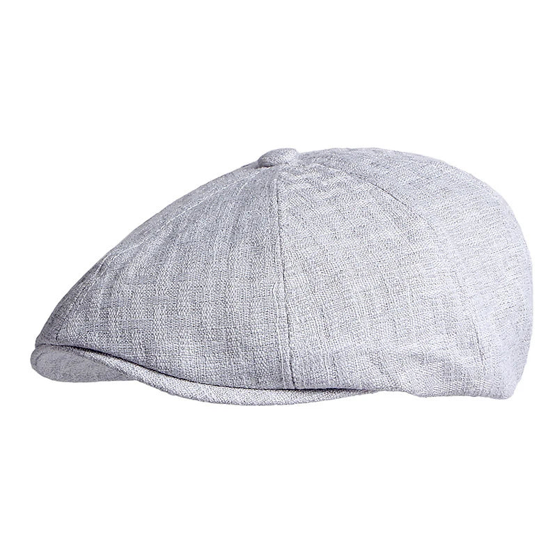 Summer Octagonal Hats For Men Breathable Newsboy Cap Painters Eight-Blade Hat