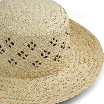Handmade Raffia Straw Floppy Hat For Women