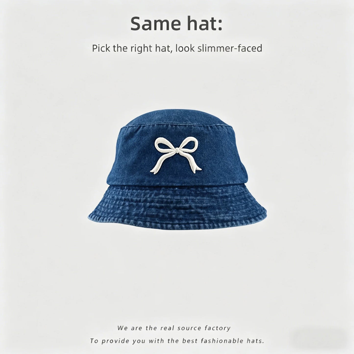 Cotton Canvas 6-Panel Cowboy Bucket Hat