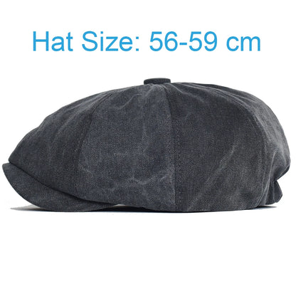 Unisex Four Seasons Cotton Newsboy Caps Men Women