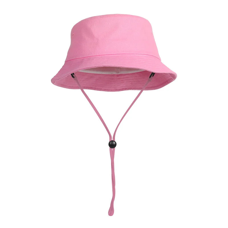 Lady Big Size Bucket Hats Women Pure Cotton Sun Cap Male Panama Hat Men Plus Size